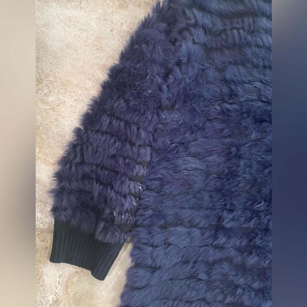 Sandro Rabbit Fur Knit Jacket - Picture 8 of 8